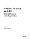 Pro Excel Financial Modeling Building Models forTechnology Startups