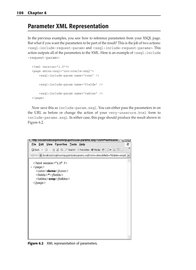 Parameter XML Representation