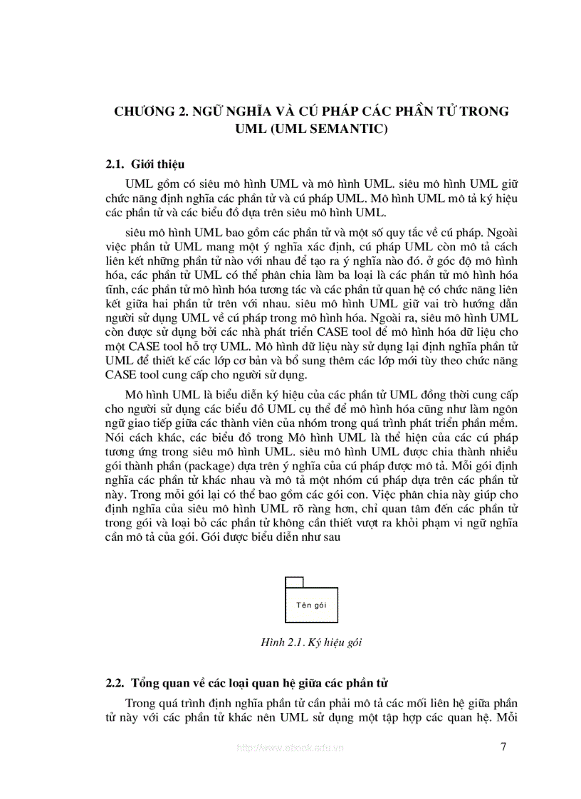 Ngữ nghĩa và cú pháp các phần tử trong UML UML Semantic