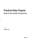 Practical Ruby Projects Ideas for the Eclectic Programmer