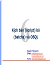 Kịch bản script bó batchs và OSQL