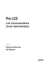 Pro LCS Live Communications Server Administration