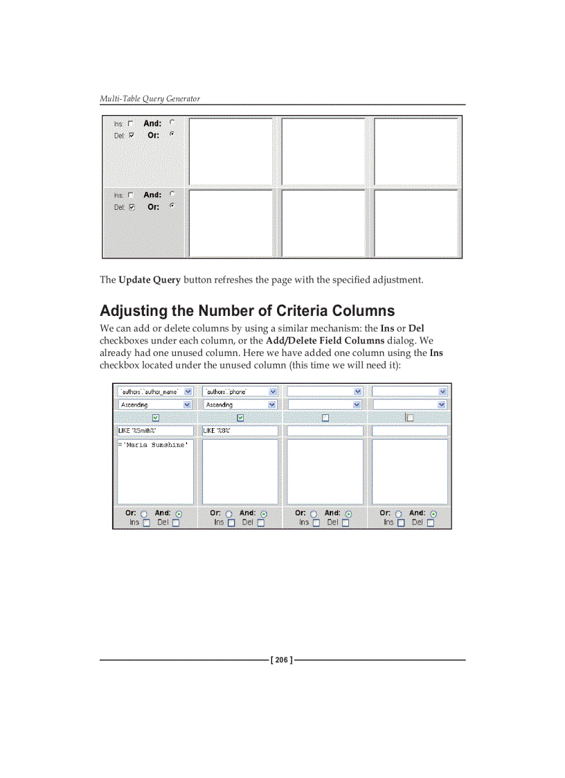 Multi Table Query Generator