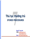 Thủtục thường trú STORED PROCEDURES