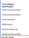 Thủtục thường trú STORED PROCEDURES