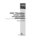 UNIX Filesystems Evolution Design and Implementation VERITAS Series