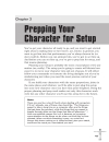 Prepping Your Character for Setup