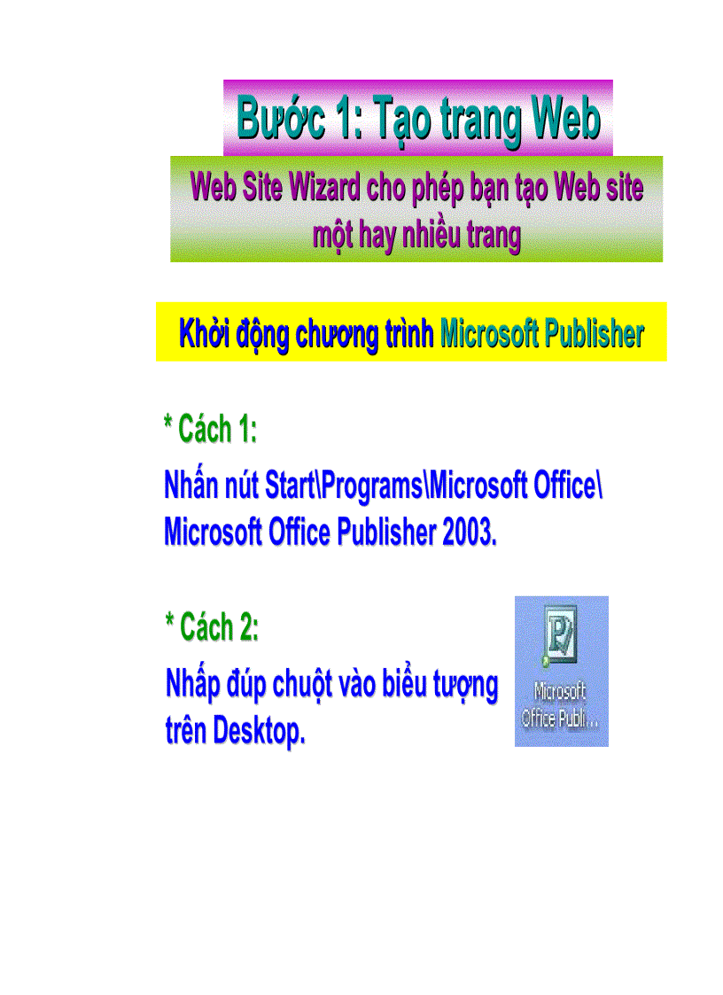 Hướng dẫn tạo trang web publisher