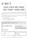 Cách chèn một bảng vào trong 1 trang web