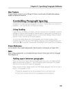 Specifying Paragraph Attributes