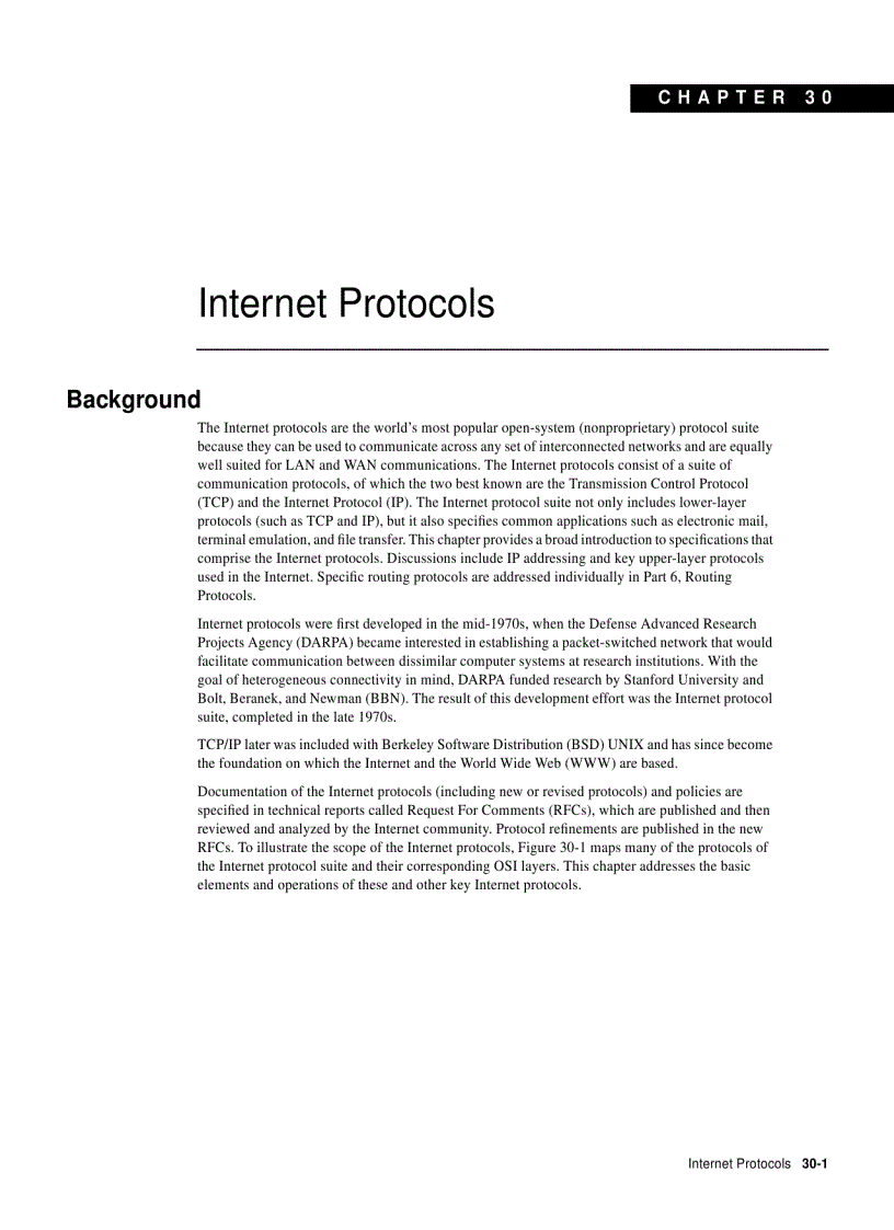 Internet Protocols