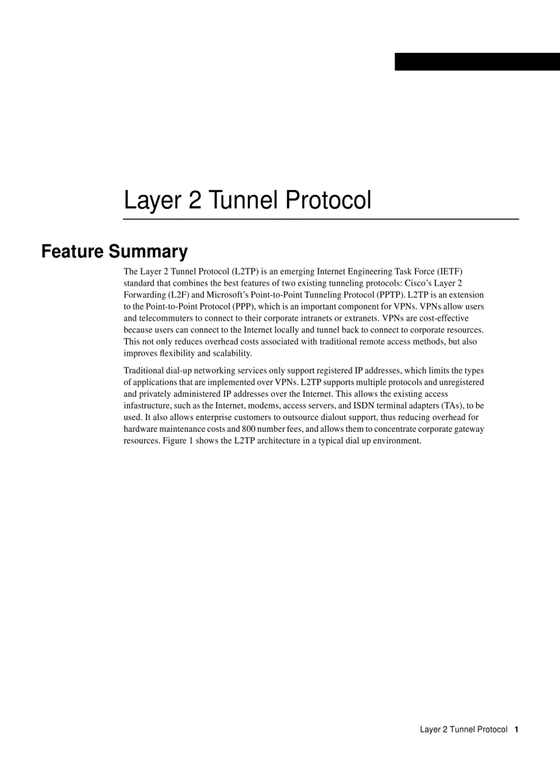 Layer 2 Tunnel Protocol