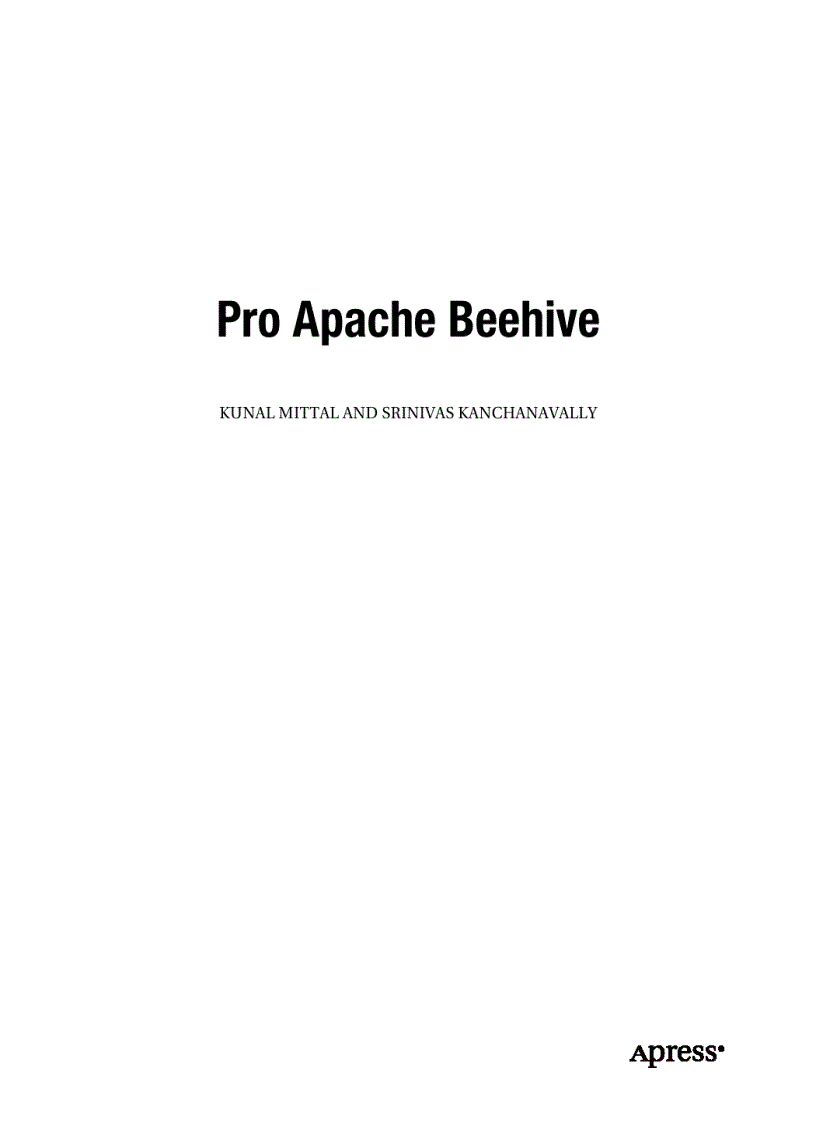 Pro Apache Beehive