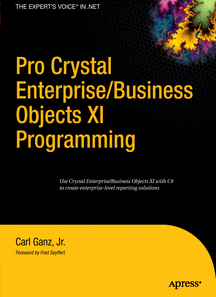 Pro Crystal Enterprise Business Objects XI Programming