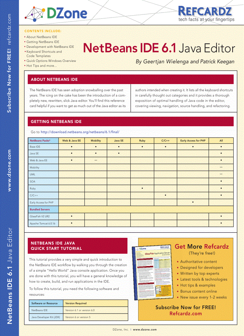 NetBeans IDE 6 1 Java Editor