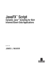 JavaFX Script Dynamic Java Scripting for Rich Internet Client Side Applications