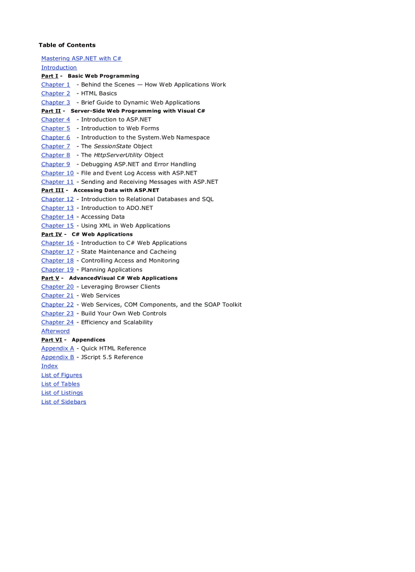 Mastering ASP NET with C