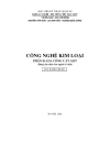 Công Nghệ Kim Loại Gia Công Cắt