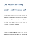 Cho vay đầu tư chứng khoán