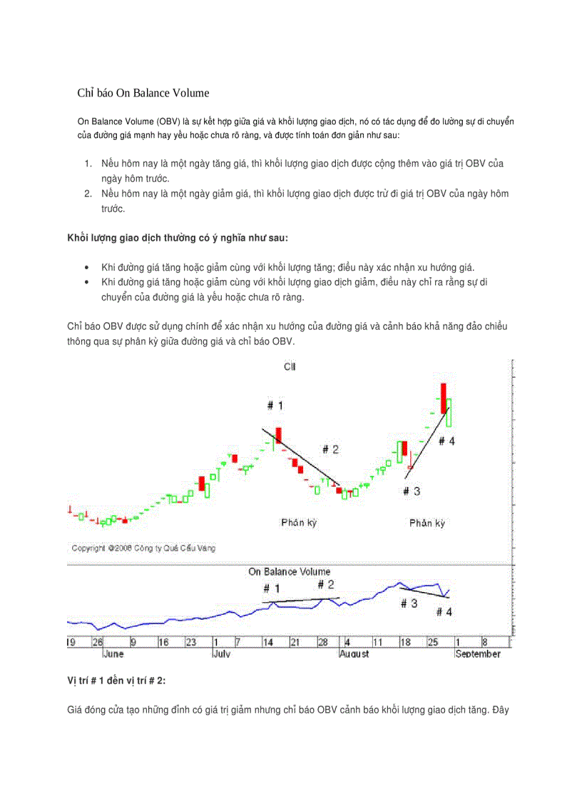 Chỉ báo On Balance Volume