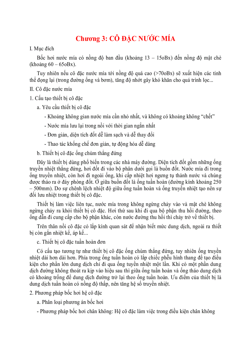 Cô đặc nước mía