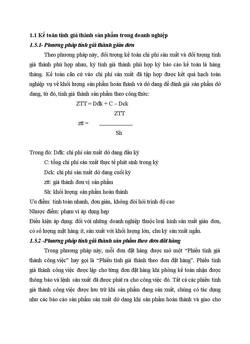 Kế toán tính giá thành sản phẩm trong doanh nghiệp