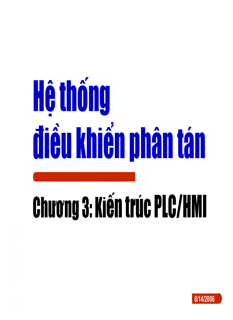 Kiến trúc PLC HMI trong hệ thống điều khiển phân tán