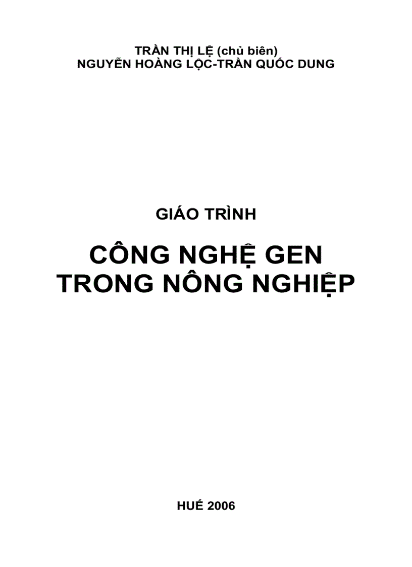 CN gen trong nông nghiệp