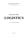 Bài giảng môn logistics