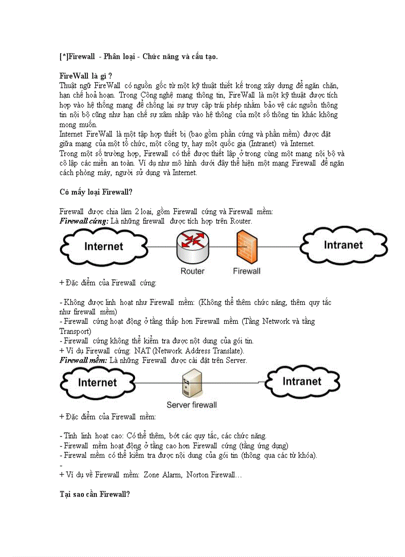 Firewall Phân loại Chức năng và cấu tạo
