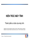 Bài giảng Kiến trúc máy tính