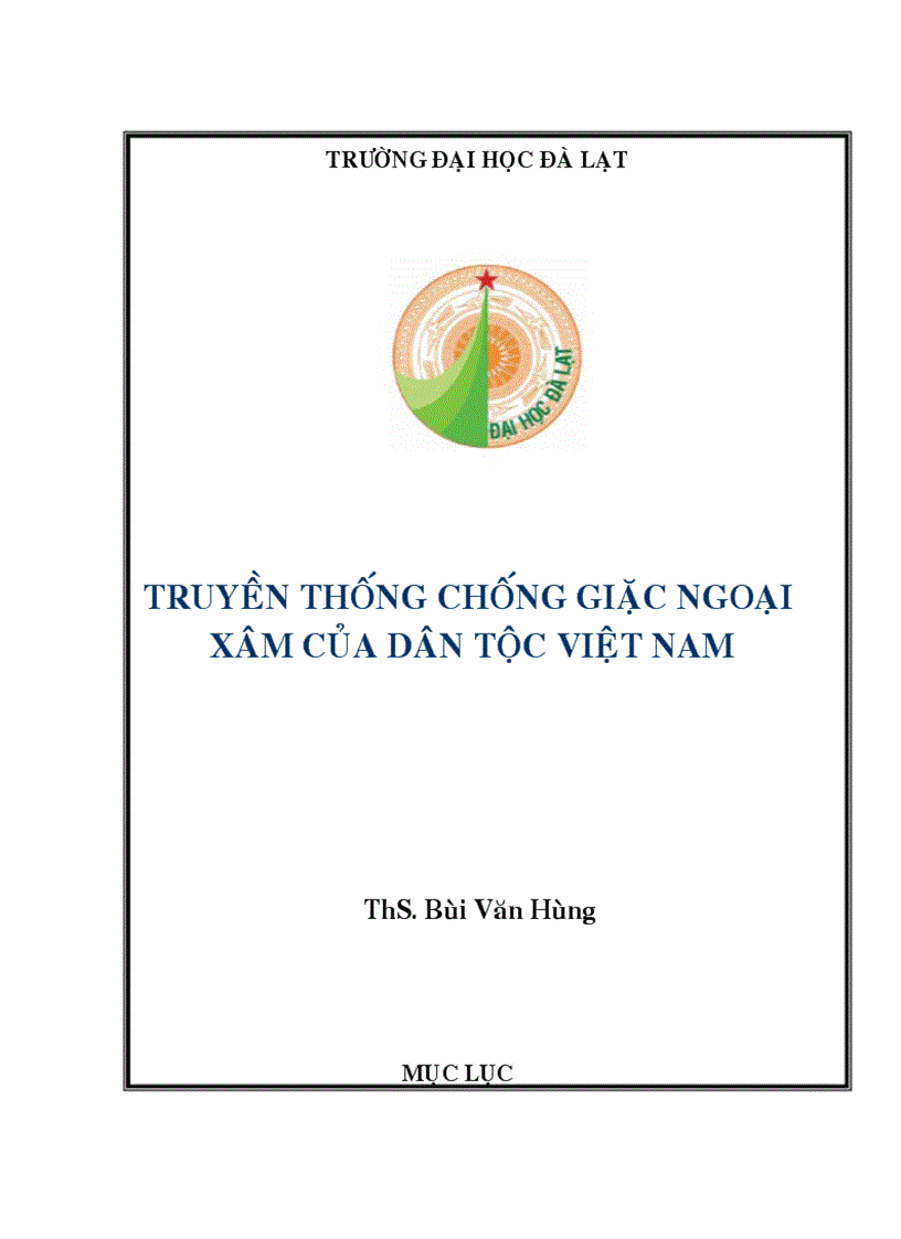 Truyền thống chống giặc ngoại xâm của dân tộc Việt Nam