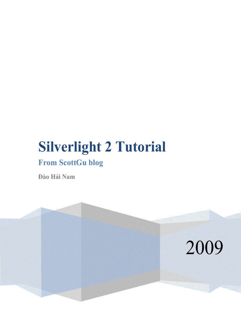 Silverlight 2 tutorial