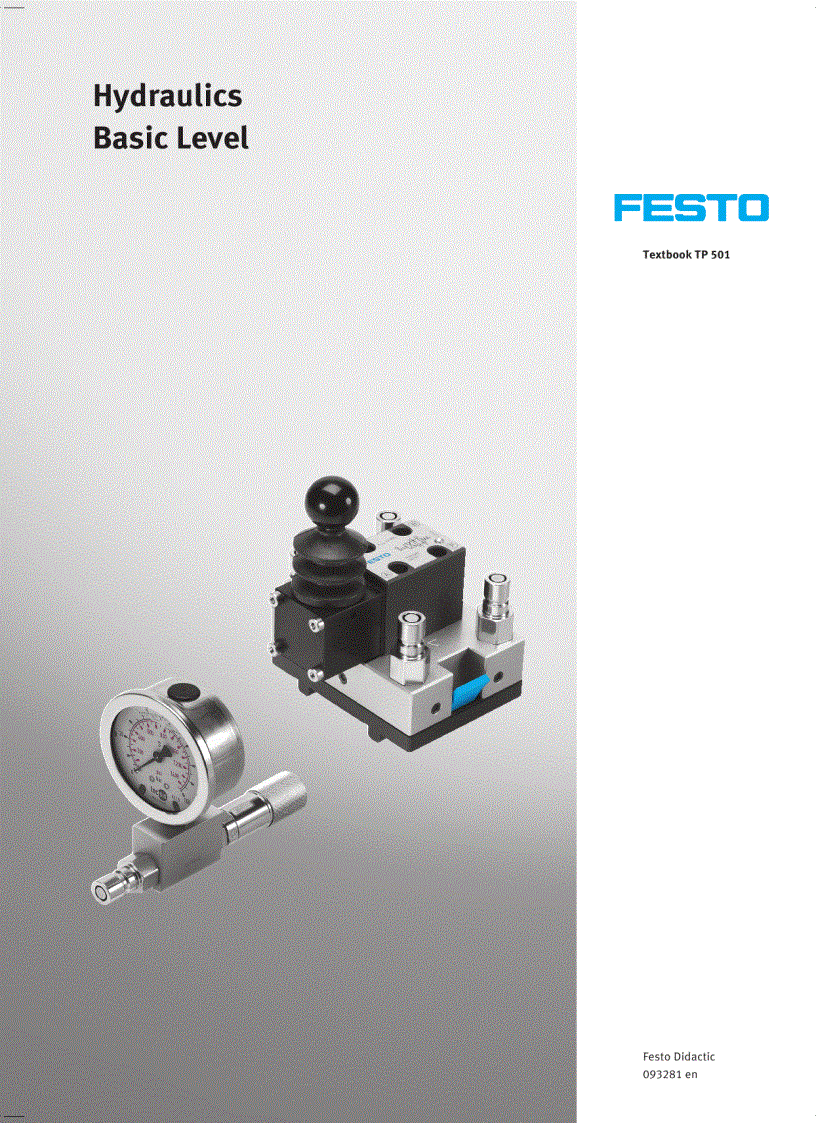 Bộ sách đào tạo kỹ thuật truyền động thủy lực DIDATIC của hãng FESTO Đức