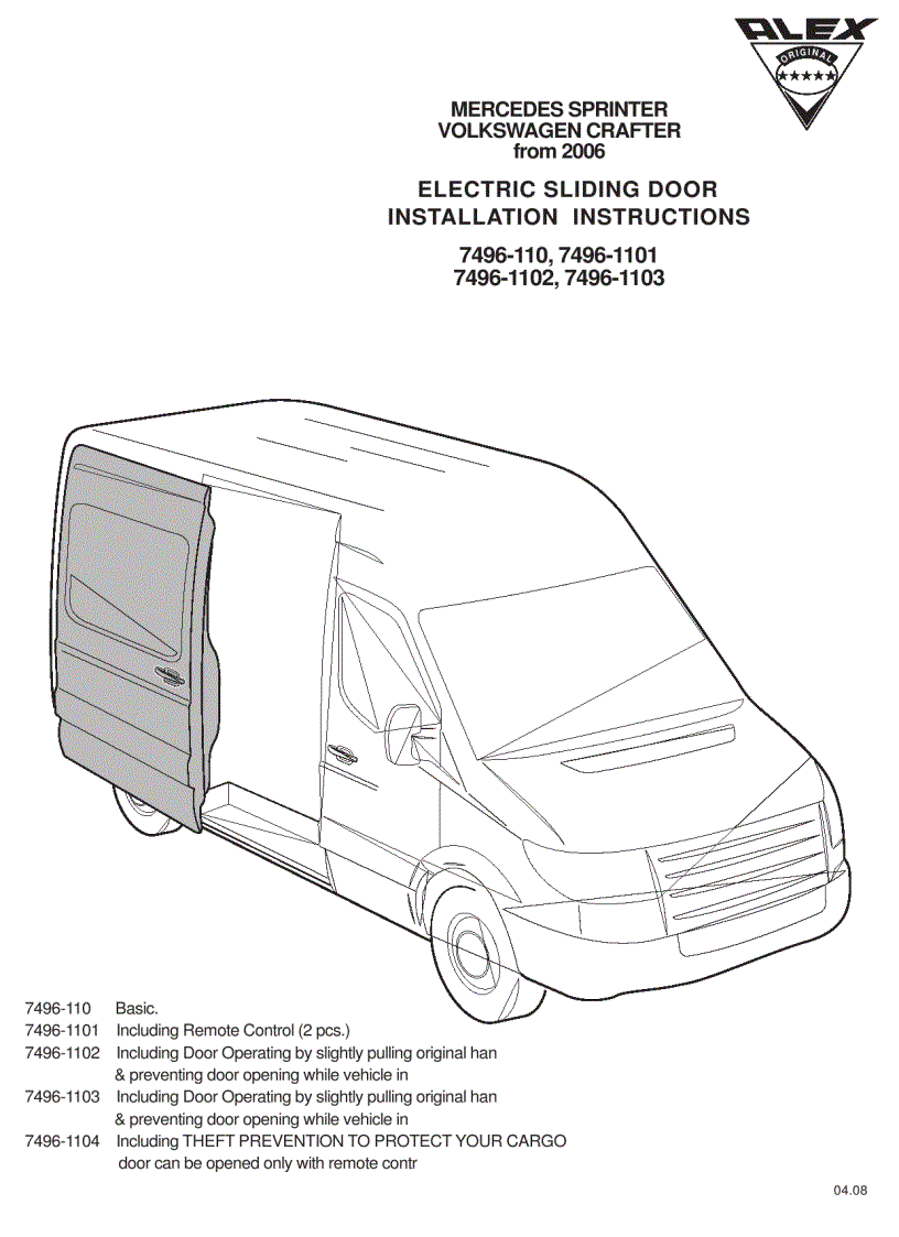 Shop manual xe ô tô MERCEDES SPRINTER