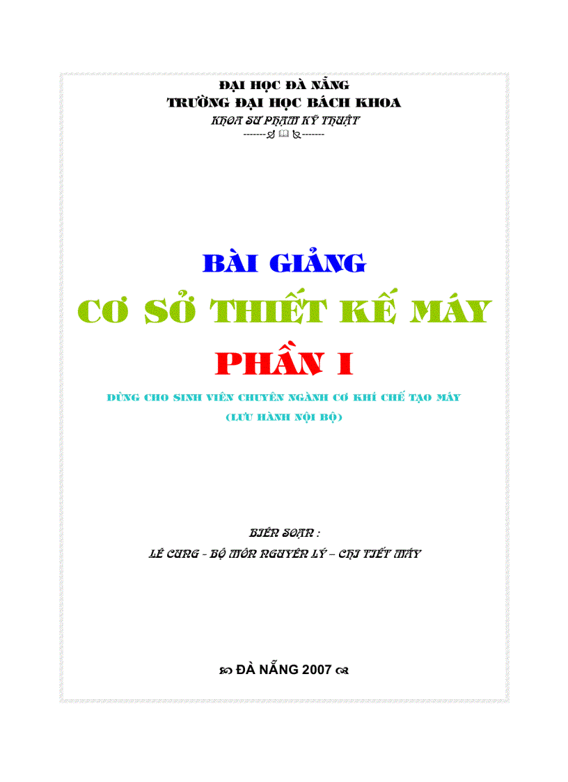 Thiết kế máy