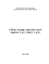 Công nghệ chuyển gen động vật thực vật