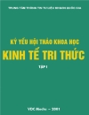 Kỷ yếu hội thảo khoa học Kinh tế tri thức 2 tập