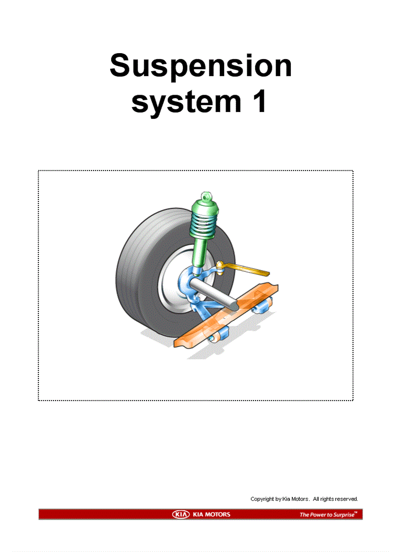 Tài liệu đào tạo kỹ thuật của hãng xe KIA Phần hệ thống treo