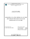 Ảnh hưởng của công trình cầu cần thơ đến sinh kế nông hộ xung quanh đường dẫn cầu cần thơ