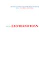 Thanh toán quốc tế bao thanh toán