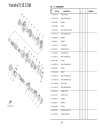 Yamaha t135hc 50c1 parts catalogue 5 speed transmission manual clutch