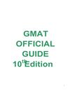 Gmat Official Guide 10th Edition CRITICAL REASONING