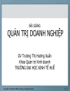 Trọn bộ Slide quản trị doanh nghiệp