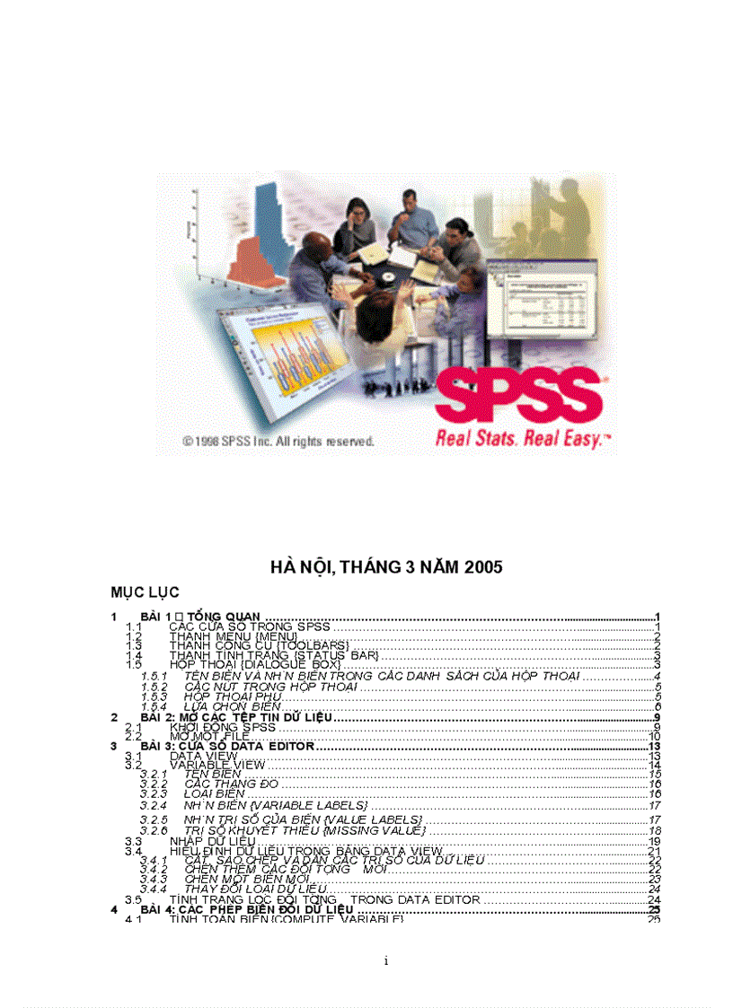 Hướng dẫn sử dụng và làm quen với SPSS