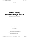 Công nghệ bào chế dược phẩm