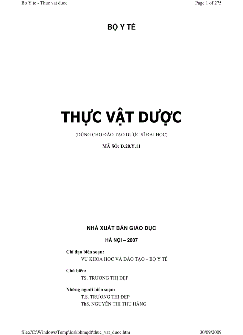 Thực vật dược