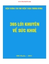 365 lời khuyên về sức khỏe Viện thông tin thư viện y học Trung Ương