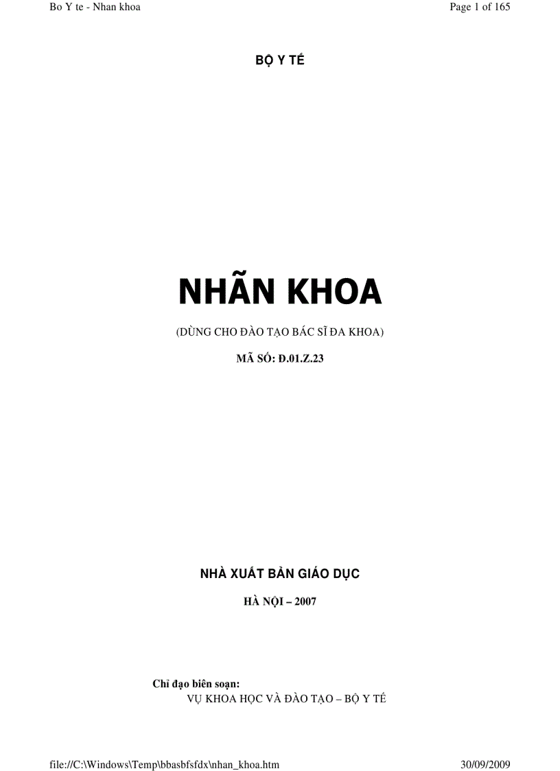 Nhãn khoa