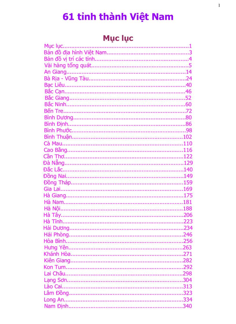 64 tỉnh thành Việt Nam